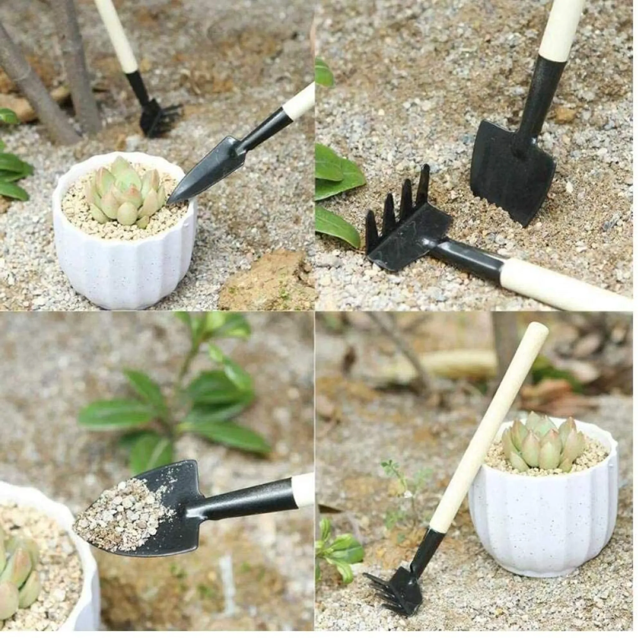 Gartenpflege-Set Mini-Tools – Schaufel, Kelle & Rechen
